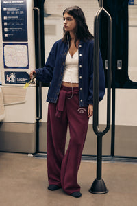 OVERSIZED DENIM BOMBER JACKET