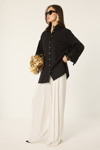 LACEWORK DETAILED SHIRT