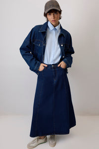 A-LINE DENIM SKIRT