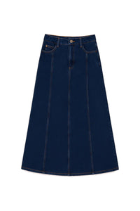 A LINE DENIM SKIRT