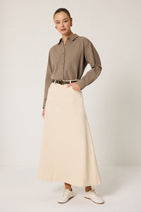 A LINE DENIM SKIRT