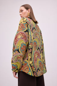 SHAWL-PATTERNED BOMBER JACKET