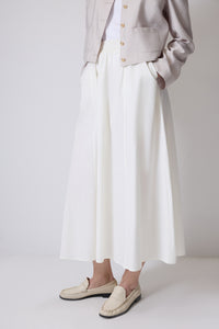 WOVEN SKIRT WITH ELASTICATED WAIST