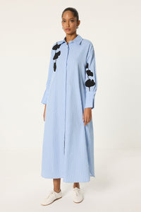 EMBROIDERY DETAILED SHIRT DRESS