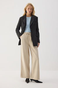 PALAZZO PANTS WITH AN ELASTIC WAISTBAND