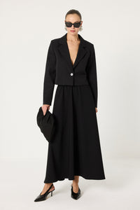 HIGH-WAISTED MAXI SKIRT