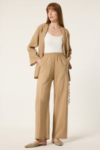 ELASTICATED WAIST CUPRA TROUSERS