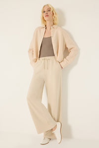 KNITTED PANTS WITH ELASTIC WAISTBAND