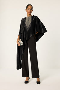 STRAIGHT CUT CREPE PANTS