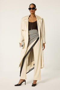 STRAIGHT CUT CREPE PANTS