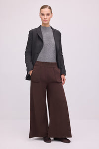 WAISTBANDED, POCKETED GABAARDINE PANTS