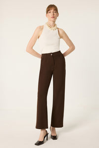 HIGH WAISTED ELASTIC WAIST PANTS