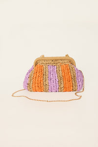 NEVA FLOWER MOTIF SHOULDER BAG