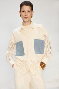 POCKETED LINEN SHIRT
