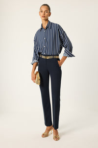 STRIPED RELAX POPLIN SHIRT