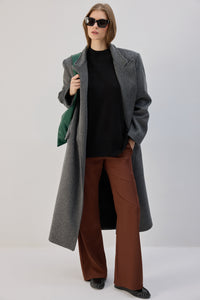 STAND-UP COLLAR BASIC KNIT SWEATER