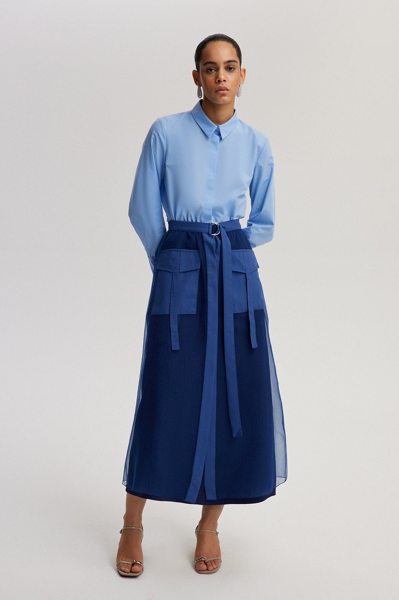 ORGANZA SKIRT WITH POCKET DETAILED – Touche Prive International