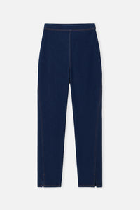 STRAIGHT FIT DENIM TROUSERS