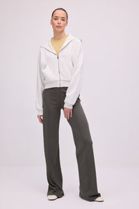 RIBBED STEEL KNIT TROUSERS