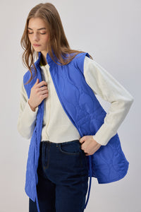 ZIPPERED QUILTED VEST