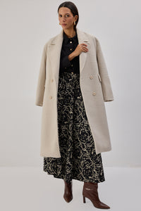 PATTERNED FLARED SKIRT