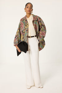 PAİSLEY PRİNT BOMBER JACKET