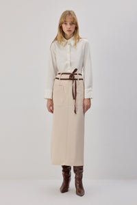 SKIRT WITH WIDE POCKET