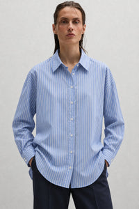 OVERSIZED SHIRT WITH FINE STRIPES