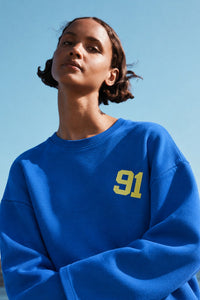 OVERSIZED PRİNTED SWEATSHIRT