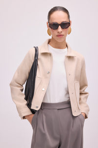 STAMPED SHORT JACKET
