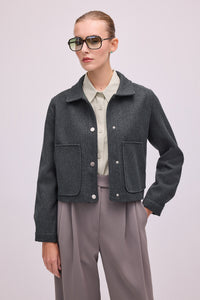 STAMPED SHORT JACKET