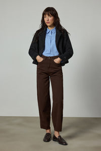GABARDINE PANTS WITH BELT DETAIL
