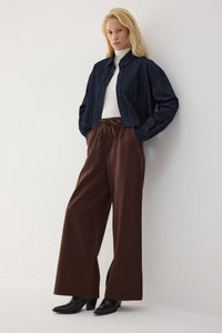 PALAZZO PANTS WITH AN ELASTIC WAISTBAND