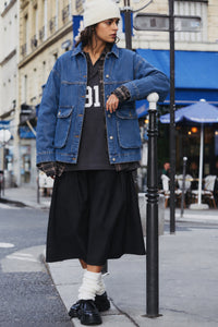DENIM JACKET WITH DETAILED POCKETS