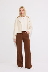 GABARDINE TROUSERS