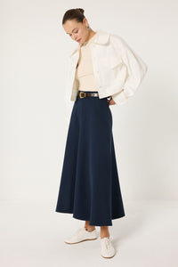 HIGH-WAISTED PIECED SKIRT