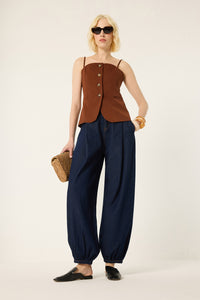 PLEATED SHALWAR JEANS
