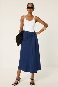 LINEN PENCIL SKIRT