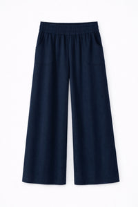 WAISTBANDED, POCKETED GABAARDINE PANTS