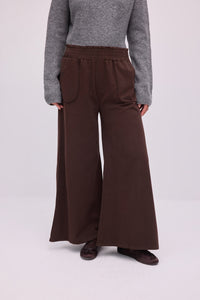 WAISTBANDED, POCKETED GABAARDINE PANTS