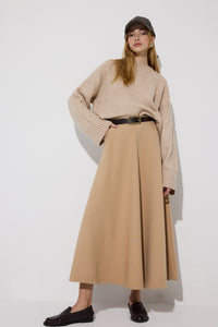 A-LİNE WOVEN SKIRT WITH POCKETS