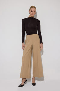 RIBBED PALAZZO TROUSERS
