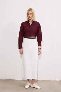 SHORT POPLIN SHIRT