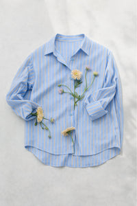 STRIPED POPLIN SHIRT