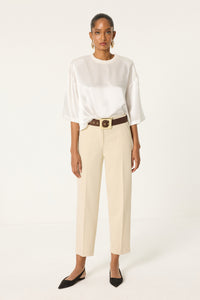 CREPE PANTS WITH ELASTIC WAISTBAND