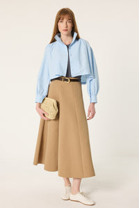 STAND COLLAR SHORT SHIRT