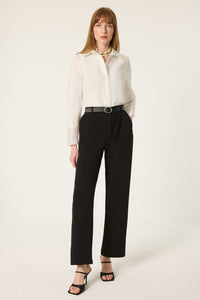 HIGH WAISTED ELASTIC WAIST PANTS