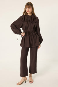 SHIRRED MODAL SUIT