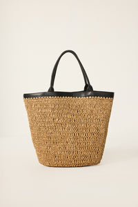HANDMADE STRAW TOTE BAG
