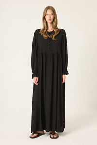 FRONT-BUTTONED VISCOSE DRESS